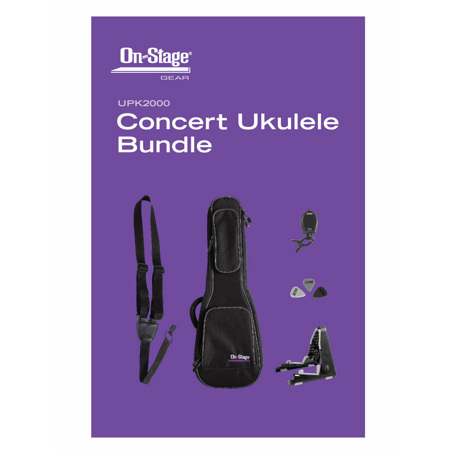 On-Stage UPK2000 Concert Ukulele Accessories Bundle