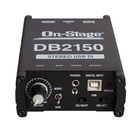 On-Stage DB2150 Stereo USB DAC Direct Box