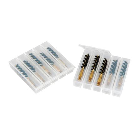 Otis Technology Snap Pax Variety Bulk 10 Pack Nylon Brushes f/.22-.45 Caliber
