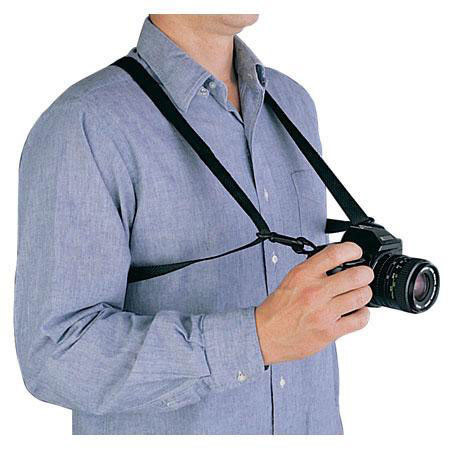 Op/Tech Bino/Cam Harness, Non-Elastic Version for Cameras & Binoculars - Black