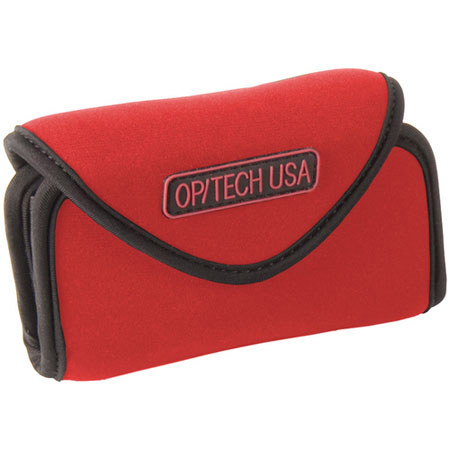 Op/Tech 7302264 Snappeez Wide Large Soft Pouch Red