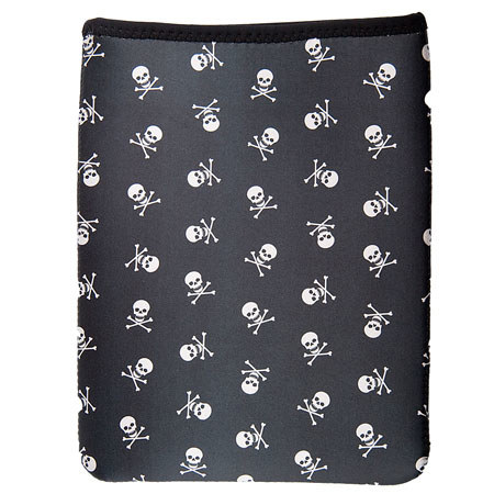 Op/Tech Soft Pouch/Smart Sleeve 770 (7.7x10.0") for iPad - Skulls