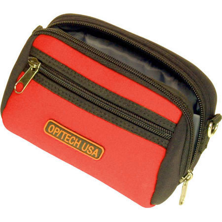 Op/Tech 8402124 Zippeez Camera Belt Pouch Medium Red