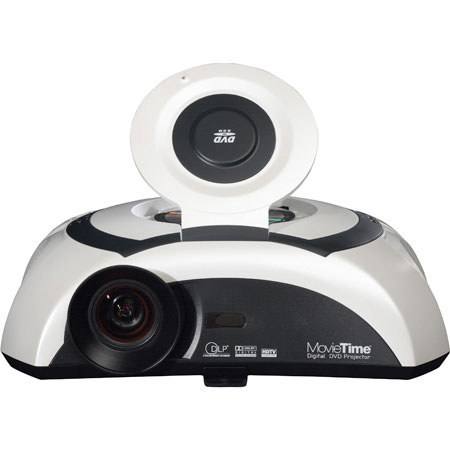 Optoma DV-10 Movie Time Digital DVD Home Theater Projector, 1000 ANSI Lumens, Native WVGA (854x480)