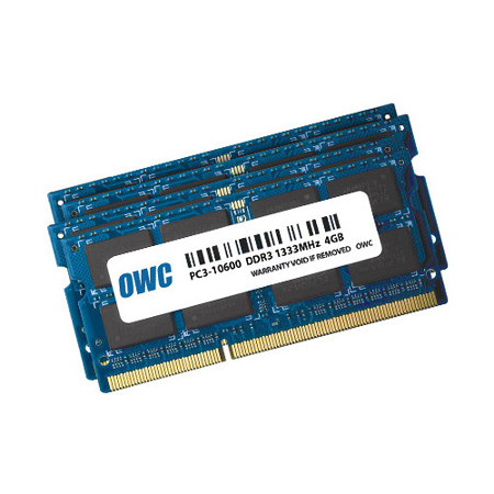 OWC 16GB (4x 4GB) 1333MHz 204-Pin DDR3 SO-DIMM (PC3-10600) Memory Upgrade Kit
