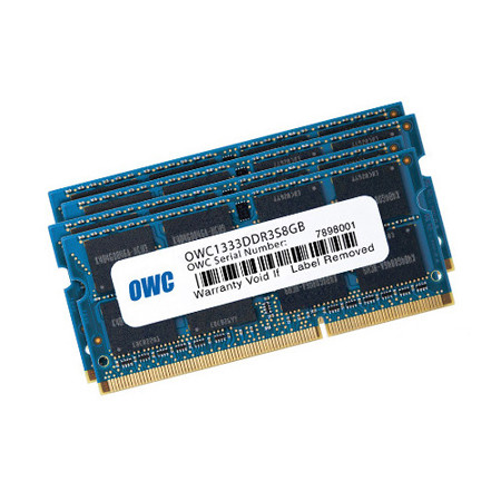 OWC / Other World Computing 32GB (4x 8GB) 1333MHz 204-Pin DDR3 SO-DIMM (PC3-10600) Memory Upgrade Kit for iMac and PC Laptops
