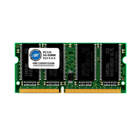 OWC 512MB 133MHz 144-Pin SO-DIMM (PC133) Memory Module, Low Profile 1.25"