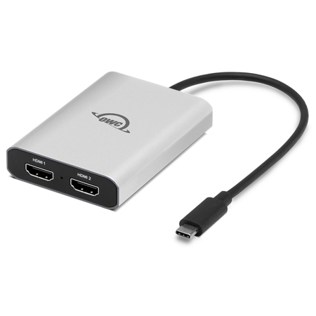 OWC USB-C to Dual HDMI 4K Display Adapter with DisplayLink