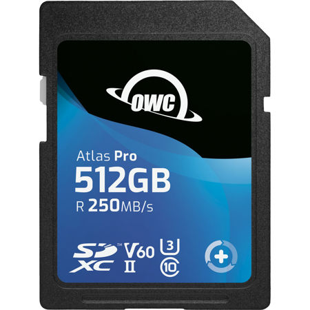 OWC / Other World Computing Atlas Pro 512GB SDXC UHS-II V60 Memory Card