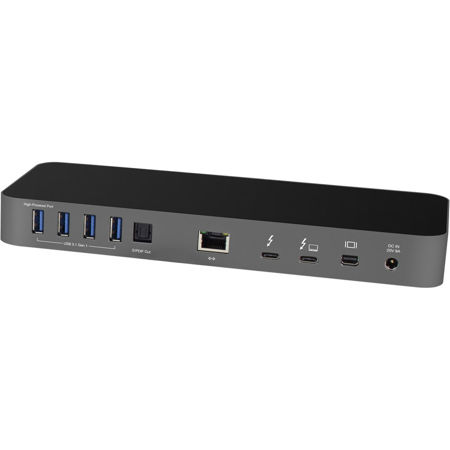 【美品】OWC Thunderbolt 3 Dock 本体 OWC 14-Port Thunderbolt 3 Dock with Cable, Space Gray OWCTB3DK14PSG