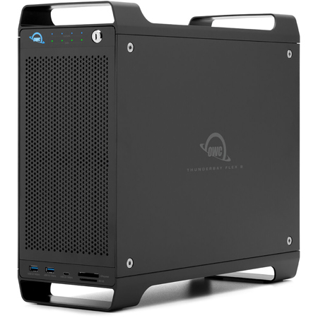 OWC ThunderBay Flex 8 8-Bay 64TB (4x4TB SSD, 4x12TB HDD) Thunderbolt 3 RAID 5 External Storage Solution with SoftRAID