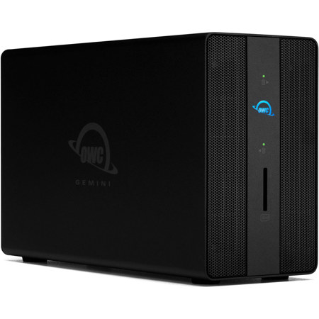 OWC Gemini Dual-Bay Thunderbolt 3 Dock and RAID External Storage Enclosure 4TB