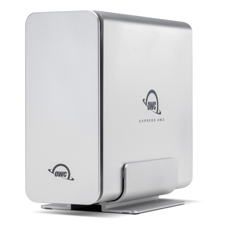 OWC / Other World Computing Express 4M2 USB4 NVMe M.2 External Desktop SSD Enclosure, Silver