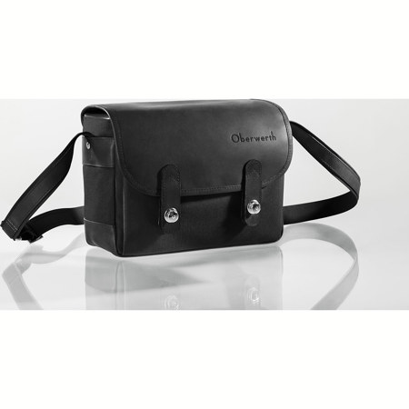 Oberwerth Freiburg Compact Photo Bag - Black Cordura with Black Cow-Hide
