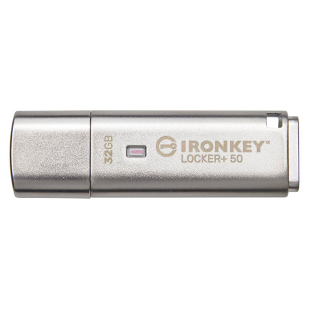 Kingston Technology IronKey Locker+ 50 Encrypted USB 3.2 Gen 1 Type-A Flash Drive