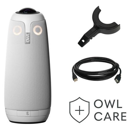 OWL Labs Meeting Owl Pro Premium Pack, 360 Degree Conference Device 1080p, White