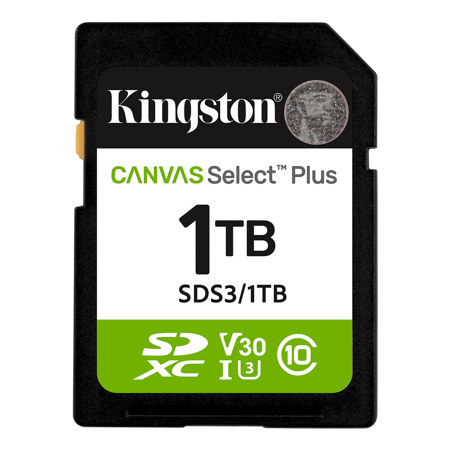 Kingston Technology Canvas Select Plus SDXC UHS-I Class 10 Memory Card