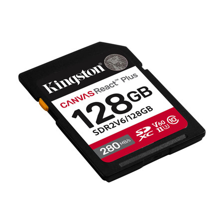 Kingston Technology Canvas React Plus V60 SDXC UHS-II Class 10