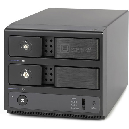 Oyen Digital Mobius 2C 2-Bay USB-C 3.2 Gen 2 RAID External Hard Drive Array