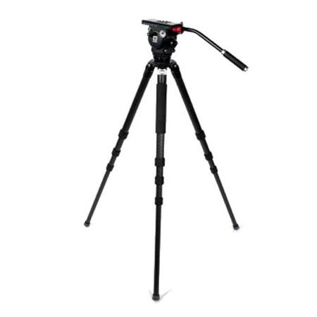 OZEN CF3 4-Section Carbon Fiber Tripod with 75mm AGILE 5 Fluid Head