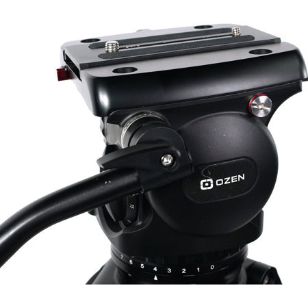 OZEN AGILE 18S Fluid Head with S-LOC Camera Mounting Plate, 4.4-48.4 lb Payload