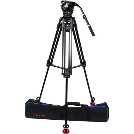OZEN 10AL2S 3-Section Aluminum Tripod with AGILE 10S 100mm Fluid Head, S-Loc
