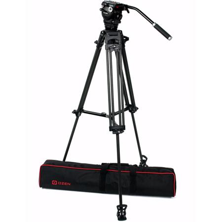 OZEN 6CF2S 3-Section CF Tripod with AGILE 6S 75mm Fluid Head,Mini E-Z Load