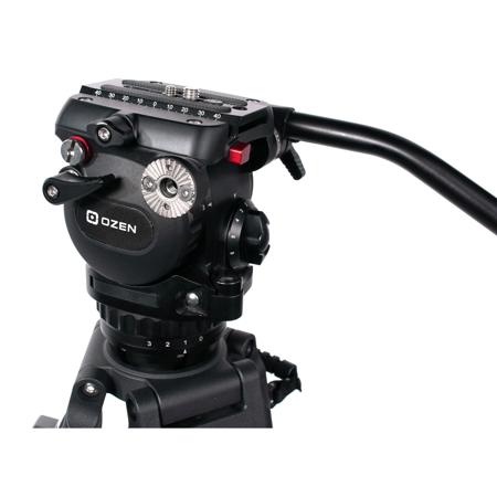 OZEN 6CF3S 4-Section CF Tripod with AGILE 6S 75mm Fluid Head,Mini E-Z Load