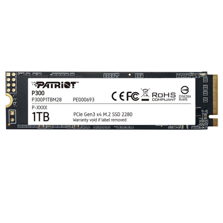 Patriot P300 1TB NVMe PCIe Gen 3.0 x4 M.2 Internal SSD