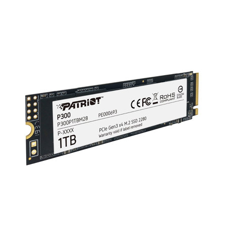 Patriot P300 1TB NVMe PCIe Gen 3.0 x4 M.2 Internal SSD P300P1TBM28
