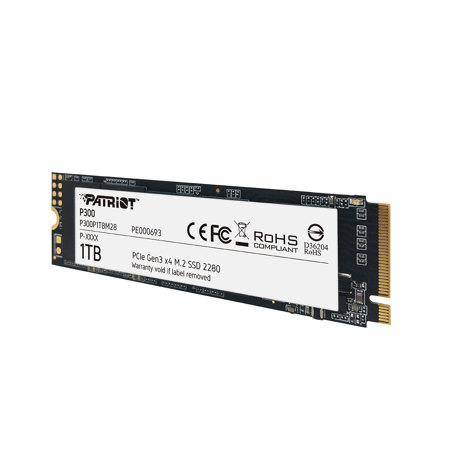 Patriot P300 1TB NVMe PCIe Gen 3.0 x4 M.2 Internal SSD P300P1TBM28
