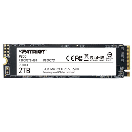 Patriot P300 2TB NVMe PCIe Gen 3.0 x4 M.2 Internal SSD