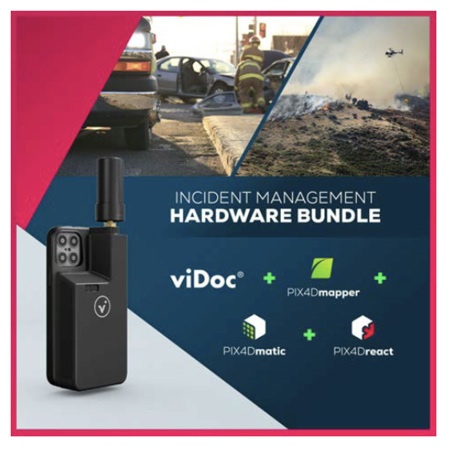 Pix4D Incident Management Hardware Bundle with viDoc RTK Rover,Perpetual License