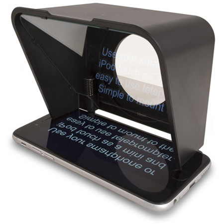 Padcaster Parrot Portable Smartphone Teleprompter V2 Kit, Includes Bluetooth Remote, Mounting Ring Set, Glass Cleaning Kit, Push-Down Phone Tray