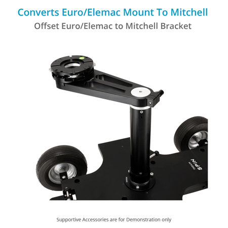 Proaim 4-Way Euro/Elemac to Mitchell Camera Leveler Offset Bracket