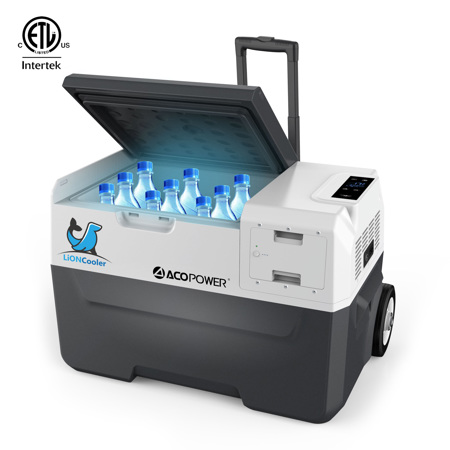 Papago LionCooler X30A 173Wh Portable Solar Fridge Freezer, 32 Quarts