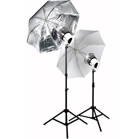 Interfit INT089 3200k Photoflood 2-Head Lighting Kit