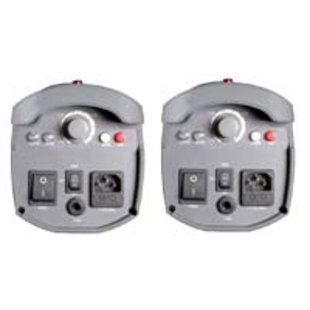 Interfit Photographic Stellar Halogen 1300 Watt, Two Head Spill Kill Reflector Kit with Stands, 2,600 Watt Total Output