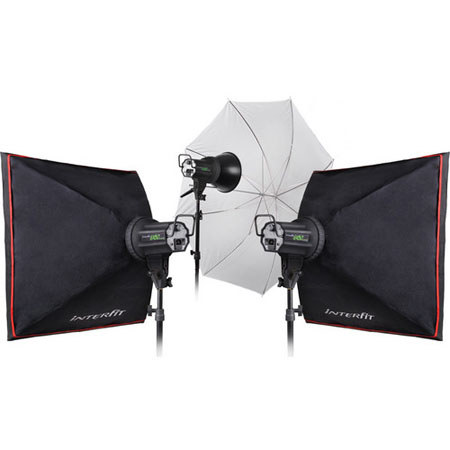 Interfit EX150 MKII Kit with 3 150W Second Flashes