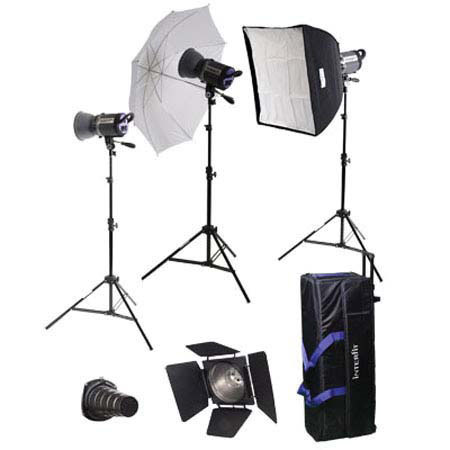Interfit INT467 Stellar XD Umbrella/Softbox Kit 3 300W