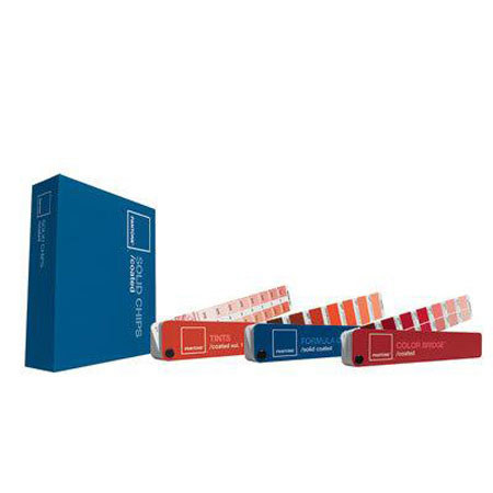 Pantone Coated Collection, Spot Color Products on Coated Stock, with Chips.