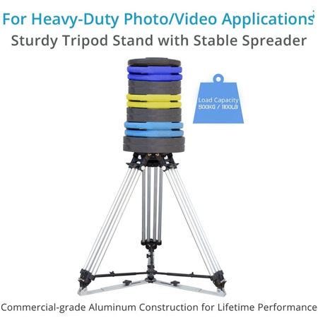 Proaim Heavy-Duty 2-Section Aluminum Tripod Stand with 150mm Bowl