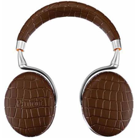 Parrot Zik 3 Wireless Bluetooth Headphones, Jawbone In-Line Mic, Brown Croc