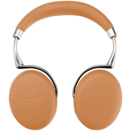 Parrot Zik 3 Wireless Headphones with Wireless Charger, Camel Leather-Grain