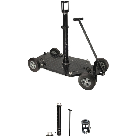 Proaim Quad Plus Professional Film Camera Doorway Dolly with Telescopic Bazooka and 100mm Bowl Riser