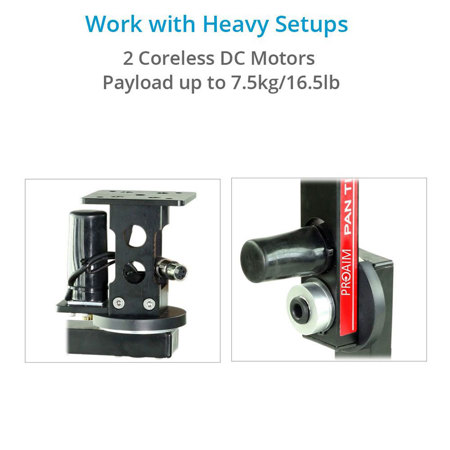 Proaim 2-Axis Sr. Pan Tilt Head with 12V Joystick Control