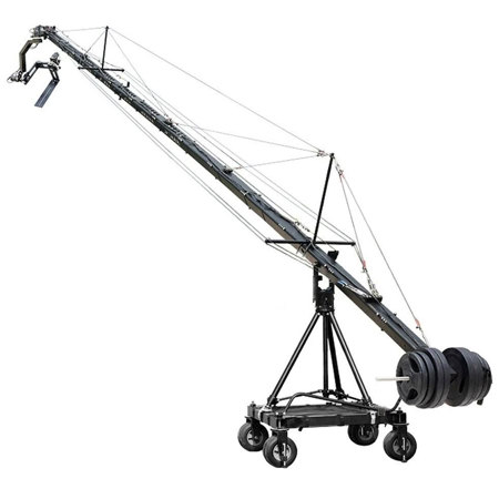 Proaim 40' Jumbo Film Jib Crane Package with Big Heavy Duty Jib Stand and Dolly