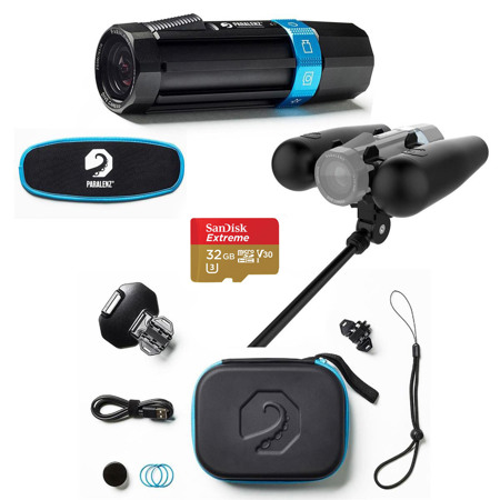 Paralenz Dive Camera Plus W/32GB Micro Card/ 3rd Person Viewer Pole/ Mask Band