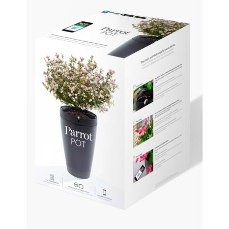 Parrot Flower Power Self Watering Pot and Plant Sensor, Black