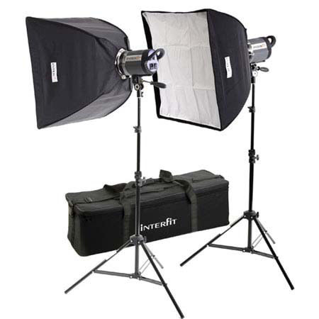 Interfit INT195 Stellar X Solarlite Twin Softbox Kit